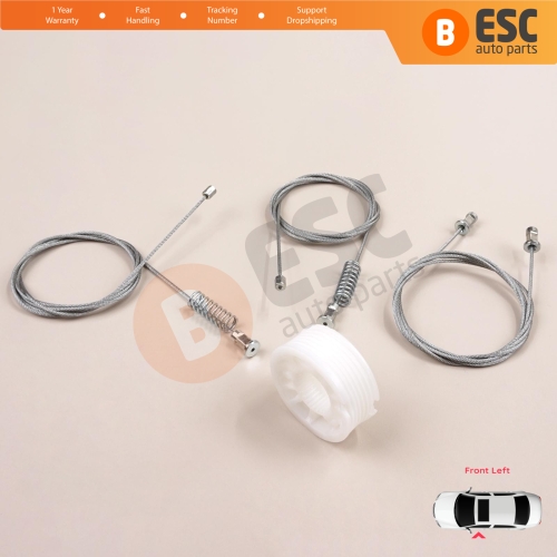 Window Regulator Repair Set Left Door for Smart Fortwo 451 MK2 2006-2014 Coupe 4517200146