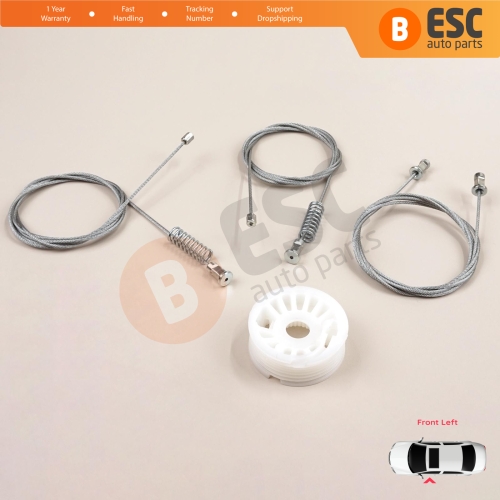 Window Regulator Repair Set Left Door for Smart Fortwo 451 MK2 2006-2014 Coupe 4517200146