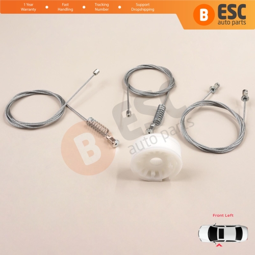 Window Regulator Repair Set Left Door for Smart Fortwo 451 MK2 2006-2014 Coupe 4517200146