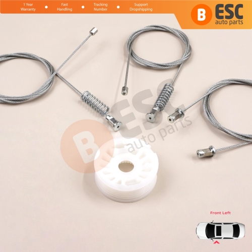 Window Regulator Repair Set Left Door for Smart Fortwo 451 MK2 2006-2014 Coupe 4517200146