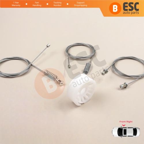 Window Regulator Repair Set Right Door for Smart Fortwo 451 MK2 2006-2014 Coupe 4517200446