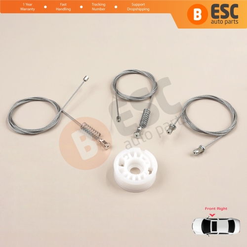 Window Regulator Repair Set Right Door for Smart Fortwo 451 MK2 2006-2014 Coupe 4517200446