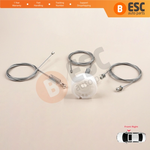 Window Regulator Repair Set Right Door for Smart Fortwo 451 MK2 2006-2014 Coupe 4517200446