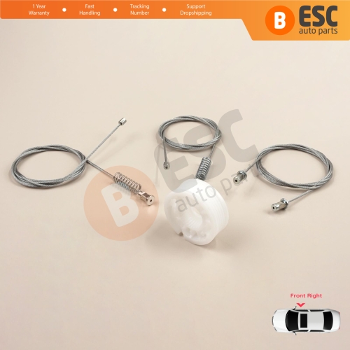 Window Regulator Repair Set Right Door for Smart Fortwo 451 MK2 2006-2014 Coupe 4517200446