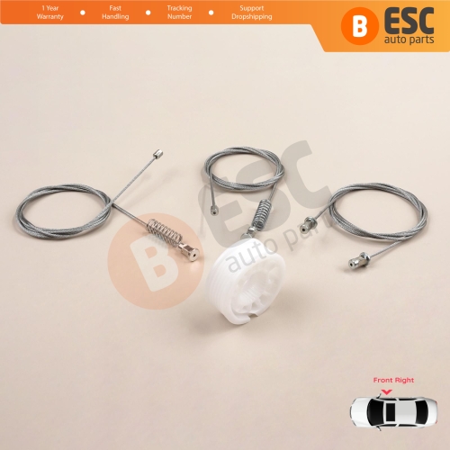 Window Regulator Repair Set Right Door for Smart Fortwo 451 MK2 2006-2014 Coupe 4517200446