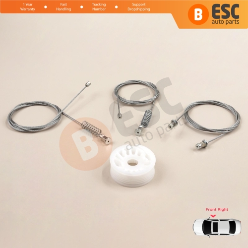 Window Regulator Repair Set Right Door for Smart Fortwo 451 MK2 2006-2014 Coupe 4517200446