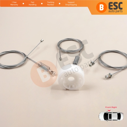 Window Regulator Repair Set Right Door for Smart Fortwo 451 MK2 2006-2014 Coupe 4517200446