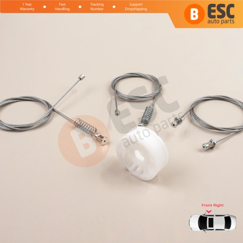 Window Regulator Repair Set Right Door for Smart Fortwo 451 MK2 2006-2014 Coupe 4517200446