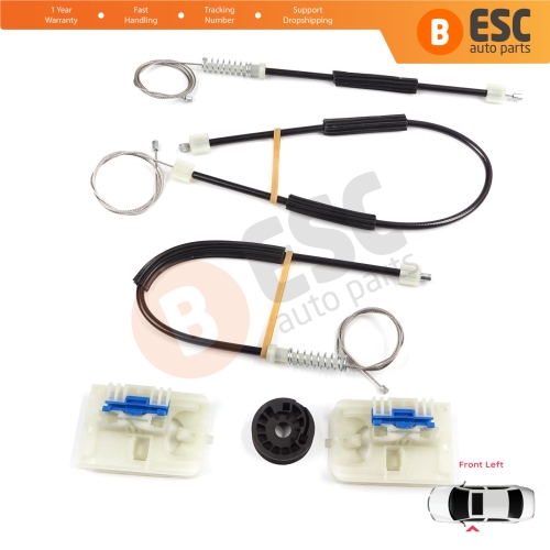 Window Regulator Repair Set Front Left Door for VW Golf MK7 5G 2012-2021 4/5 Door 5G4837461