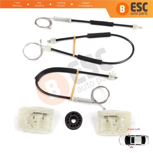 Window Regulator Repair Set Front Left Door for VW Golf MK7 5G 2012-2021 4/5 Door 5G4837461
