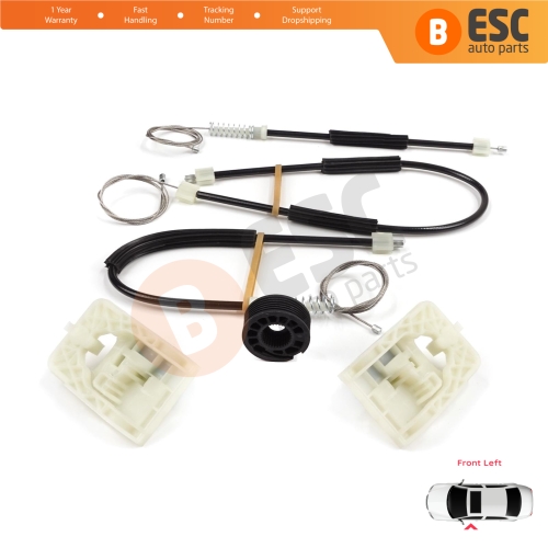 Window Regulator Repair Set Front Left Door for VW Golf MK7 5G 2012-2021 4/5 Door 5G4837461