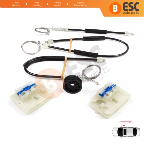 Window Regulator Repair Set Front Right Door for VW Golf MK7 5G 2012-2021 4/5 Door 5G4837462