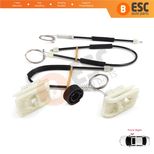 Window Regulator Repair Set Front Right Door for VW Golf MK7 5G 2012-2021 4/5 Door 5G4837462