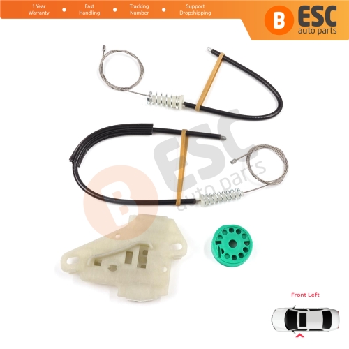 Window Regulator Repair Set Front Left Door for Honda City MK4 GD GE Jazz MK2 2001-2008 72250SAAJ02