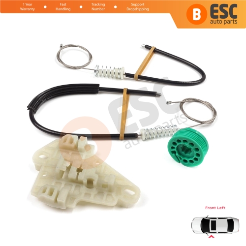 Window Regulator Repair Set Front Left Door for Honda City MK4 GD GE Jazz MK2 2001-2008 72250SAAJ02