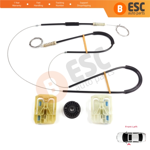 Window Regulator Repair Set Front Left Door for Skoda Octavia MK3 III 5E 2012-2021 4/5 Door 5E0837461