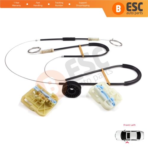 Window Regulator Repair Set Front Left Door for Skoda Octavia MK3 III 5E 2012-2021 4/5 Door 5E0837461