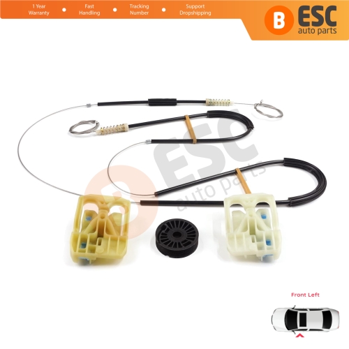 Window Regulator Repair Set Front Left Door for Skoda Octavia MK3 III 5E 2012-2021 4/5 Door 5E0837461