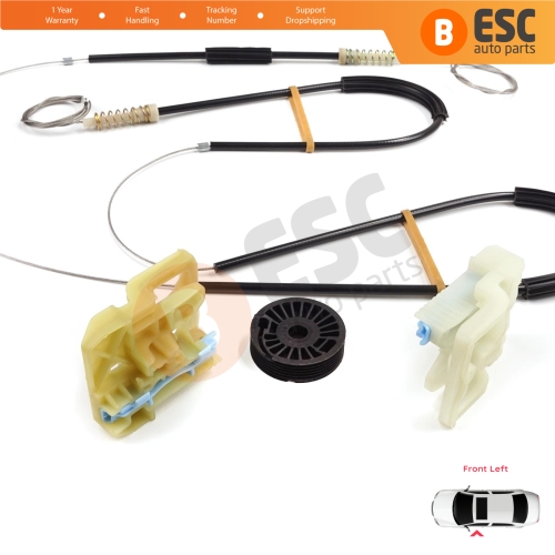 Window Regulator Repair Set Front Left Door for Skoda Octavia MK3 III 5E 2012-2021 4/5 Door 5E0837461