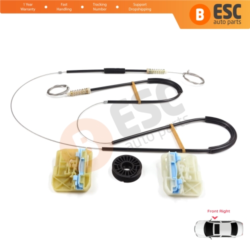 Window Regulator Repair Set Front Right Door for Skoda Octavia MK3 III 5E 2012-2021 4/5 Door 5E0837462