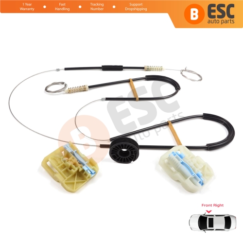 Window Regulator Repair Set Front Right Door for Skoda Octavia MK3 III 5E 2012-2021 4/5 Door 5E0837462