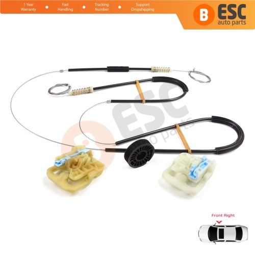 Window Regulator Repair Set Front Right Door for Skoda Octavia MK3 III 5E 2012-2021 4/5 Door 5E0837462