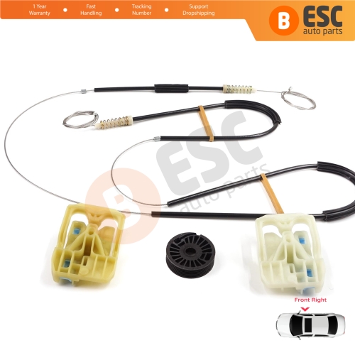 Window Regulator Repair Set Front Right Door for Skoda Octavia MK3 III 5E 2012-2021 4/5 Door 5E0837462