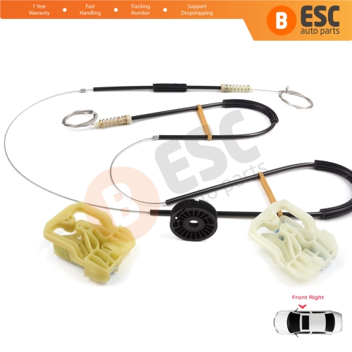 Window Regulator Repair Set Front Right Door for Skoda Octavia MK3 III 5E 2012-2021 4/5 Door 5E0837462