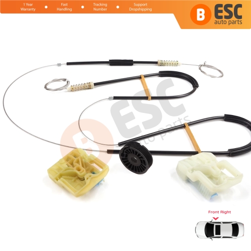 Window Regulator Repair Set Front Right Door for Skoda Octavia MK3 III 5E 2012-2021 4/5 Door 5E0837462