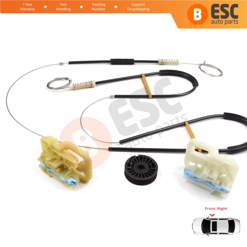 Window Regulator Repair Set Front Right Door for Skoda Octavia MK3 III 5E 2012-2021 4/5 Door 5E0837462