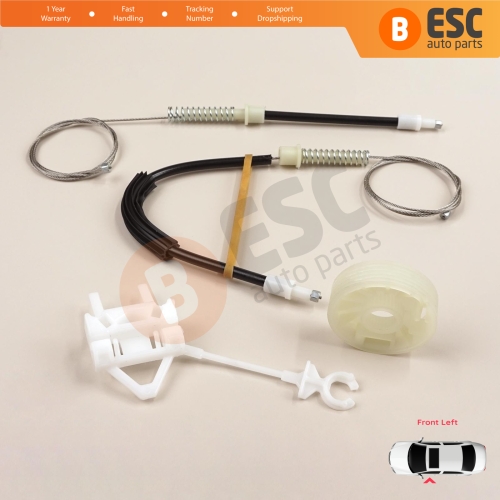 Window Regulator Repair Set Front Left Door for Alfa Romeo 156 932 1996-2007 4/5 Door 60672278