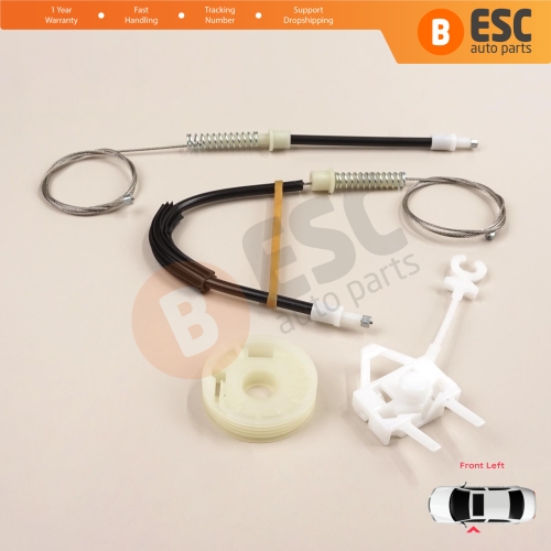 Window Regulator Repair Set Front Left Door for Alfa Romeo 156 932 1996-2007 4/5 Door 60672278