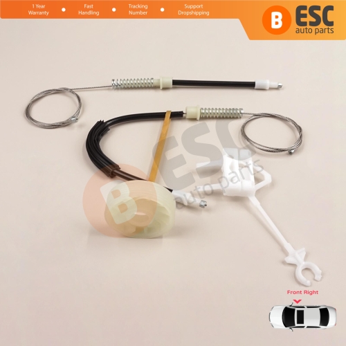 Window Regulator Repair Set Front Right Door for Alfa Romeo 156 932 1996-2007 4/5 Door 60672277