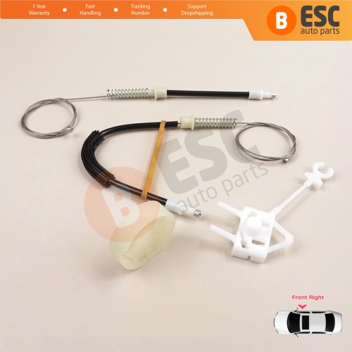 Window Regulator Repair Set Front Right Door for Alfa Romeo 156 932 1996-2007 4/5 Door 60672277