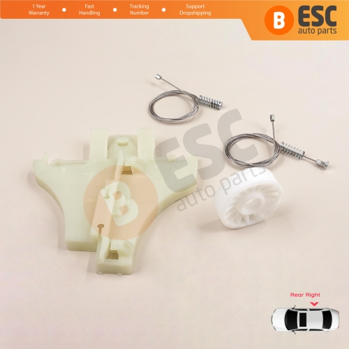 Window Regulator Repair Set Rear Right Door for Ford Mondeo MK2 MK3 4/5 Door 1996-2007 1S71F27000B