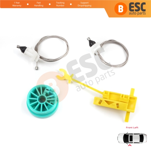 Manual Window Regulator Repair Set Front Left Door for Fiat Ducato MK2 230 244 Peugeot Boxer Citroen Jumper Relay 1994-2006