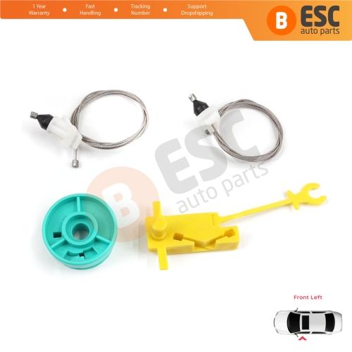 Manual Window Regulator Repair Set Front Left Door for Fiat Ducato MK2 230 244 Peugeot Boxer Citroen Jumper Relay 1994-2006