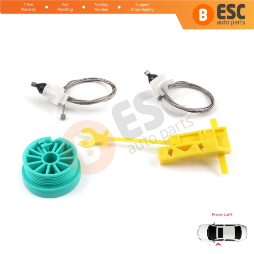 Manual Window Regulator Repair Set Front Left Door for Fiat Ducato MK2 230 244 Peugeot Boxer Citroen Jumper Relay 1994-2006