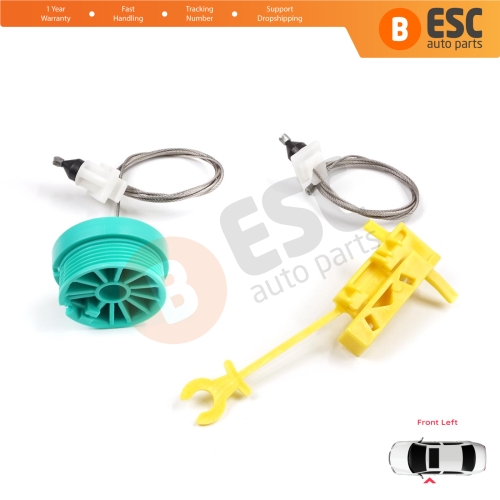 Manual Window Regulator Repair Set Front Left Door for Fiat Ducato MK2 230 244 Peugeot Boxer Citroen Jumper Relay 1994-2006