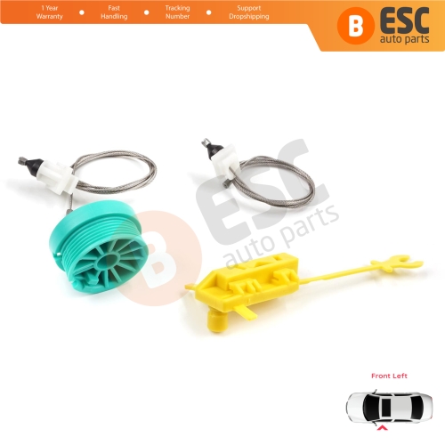 Manual Window Regulator Repair Set Front Left Door for Fiat Ducato MK2 230 244 Peugeot Boxer Citroen Jumper Relay 1994-2006