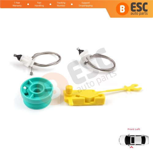 Manual Window Regulator Repair Set Front Left Door for Fiat Ducato MK2 230 244 Peugeot Boxer Citroen Jumper Relay 1994-2006
