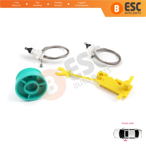 Manual Window Regulator Repair Set Front Left Door for Fiat Ducato MK2 230 244 Peugeot Boxer Citroen Jumper Relay 1994-2006
