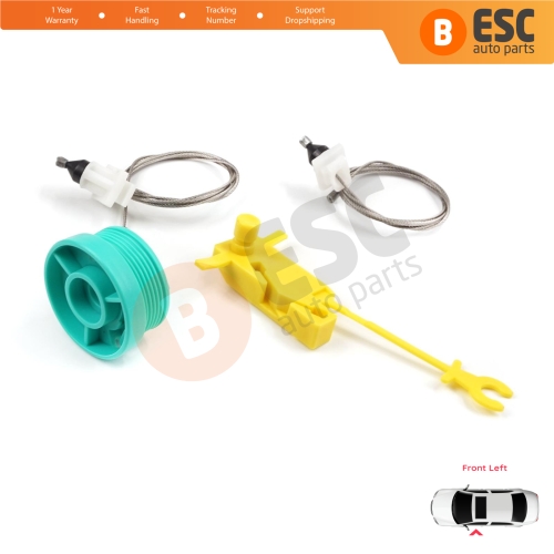 Manual Window Regulator Repair Set Front Left Door for Fiat Ducato MK2 230 244 Peugeot Boxer Citroen Jumper Relay 1994-2006