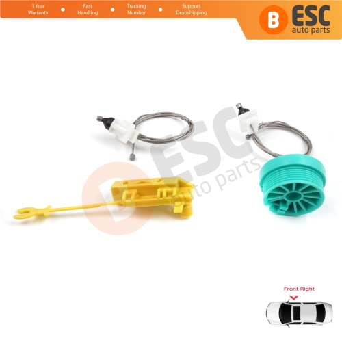 Manual Window Regulator Repair Set Front Right Door for Fiat Ducato MK2 230 244 Peugeot Boxer Citroen Jumper Relay 1994-2006