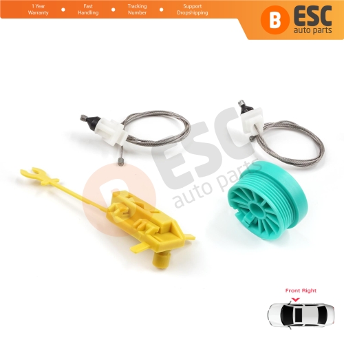 Manual Window Regulator Repair Set Front Right Door for Fiat Ducato MK2 230 244 Peugeot Boxer Citroen Jumper Relay 1994-2006