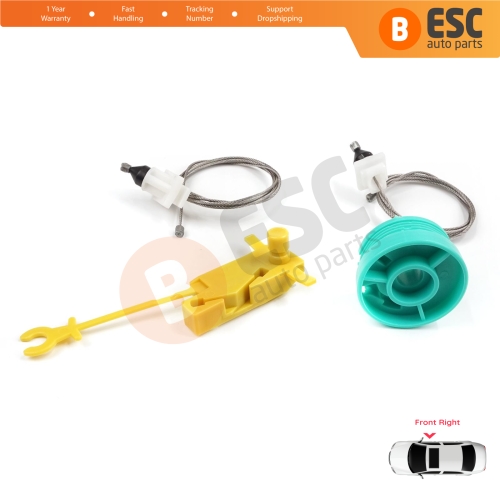 Manual Window Regulator Repair Set Front Right Door for Fiat Ducato MK2 230 244 Peugeot Boxer Citroen Jumper Relay 1994-2006