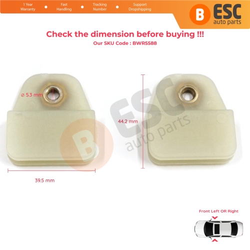 Front Window Regulator Glass Drop Runner Holder Clips for Land Rover Defender L315 L316 90 110 130 1994-2016 STC4787