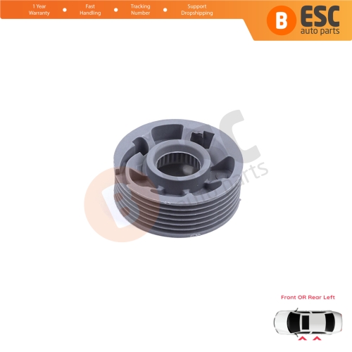 Window Regulator Repair Cable Roll Gear Reel Wheel Pulley Left for Range Rover L405 Sport L494 2013-2022
