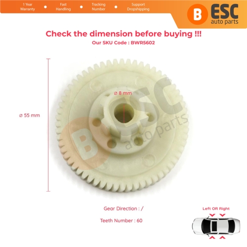 Window Regulator Motor Cog Repair Gear Pulley for GM GMC Cadillac Chevrolet Dodge Ram