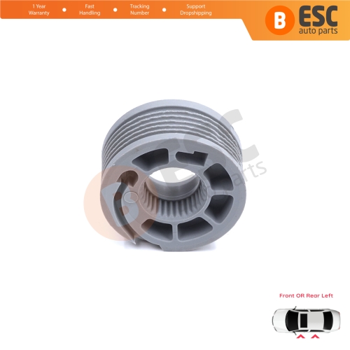 Window Regulator Repair Cable Roll Gear Reel Wheel Pulley Left Door for Land Rover Discovery MK5 L462 2017-On